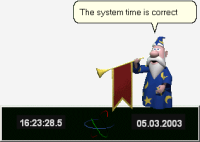 Click here for a full size view of our Atomic Clock clock software AtomSync