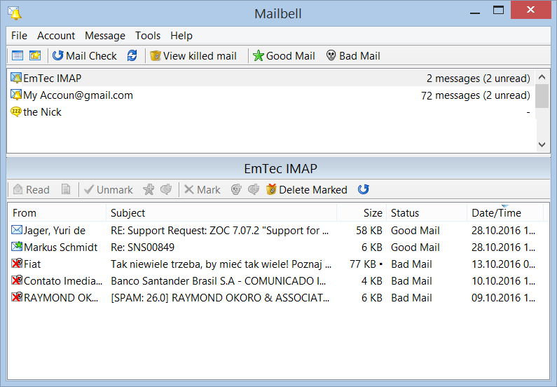 MailBell (Email Notify, Spam Blocker) 2.63 screenshot